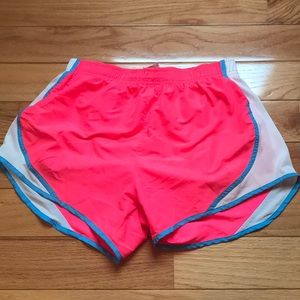 Fluorescent pink running shorts!
